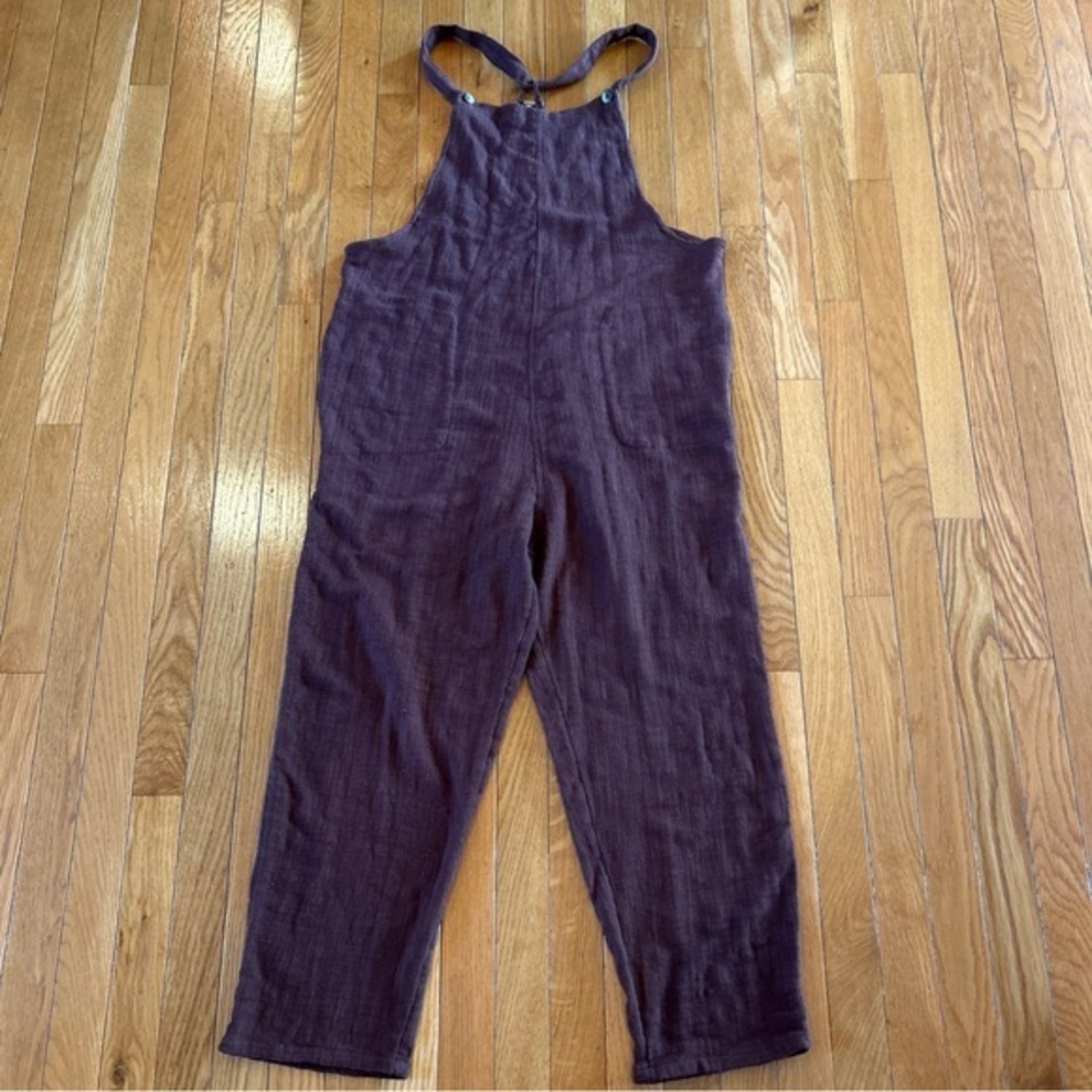New NWT Free People Chocolate Brown Pants One Piece Jumpsuit Women’s Size Small